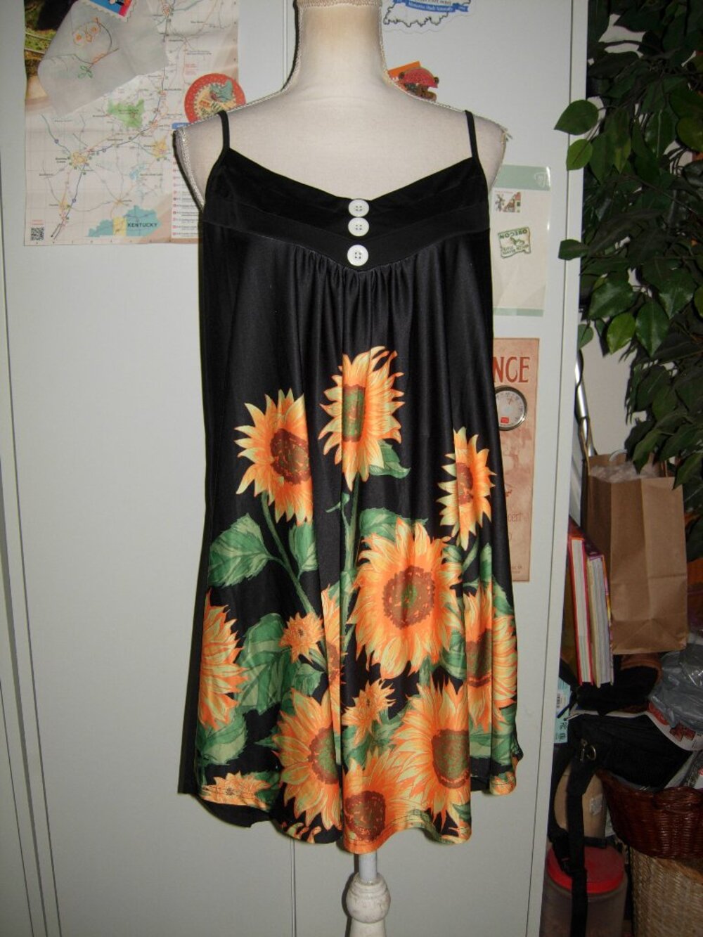 Cute Sunflower Mini Dress 3X
